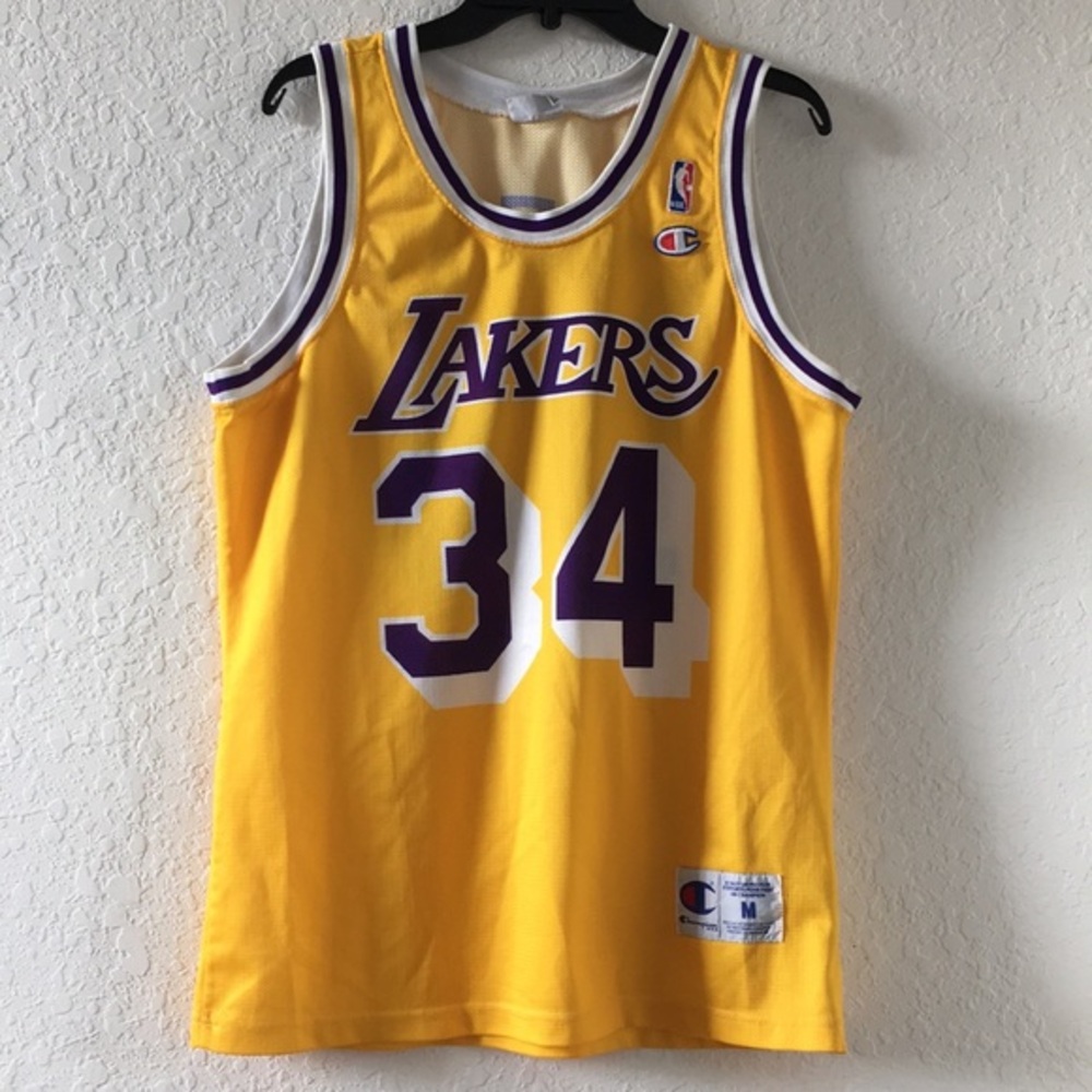 Men NBA LAKERS Champion Shaquille O’Neal Jersey M